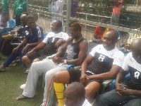 Asamoah Gyan with Nyantakyi and Co