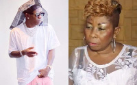 Shatta Wale and his mother, Elsie Evelyn Avemegah