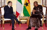 Mahama with Italian Prime Minister, Matteo Renzi