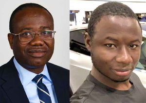 Former GFA President, Kwesi Nyantakyi and Investigative journalist Ahmed Hussein Suale