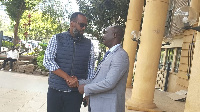 Rwandan investor Desire Muhinyuza (left) with his lawyer Danstan Omari