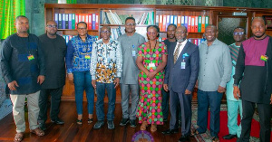 Civil society groups with Alban Bagbin