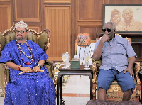 President Kufuor with Dr. Chukwudi Ihenetu, the Eze Ndigbo