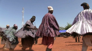 Some Dagombas performing a traditional dance