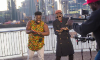 Singer Kumi Guitar and Shatta Wale