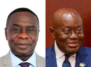 Nana Addo Dankwa Akufo-Addo (right), James Gyakye Quayson (left)