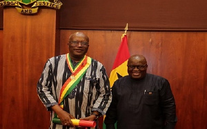 Burkinabe President, Roch Marc Christian Kabore and Ghana's President, Nana Akufo-Addo