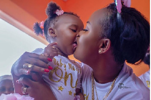 Nana Ama McBrown and her daughter, Maxin