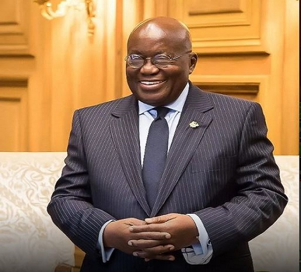 The president of Ghana, Nana Akufo- Addo