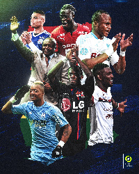 The League body posted a collage of Ghanaian players who have played in France