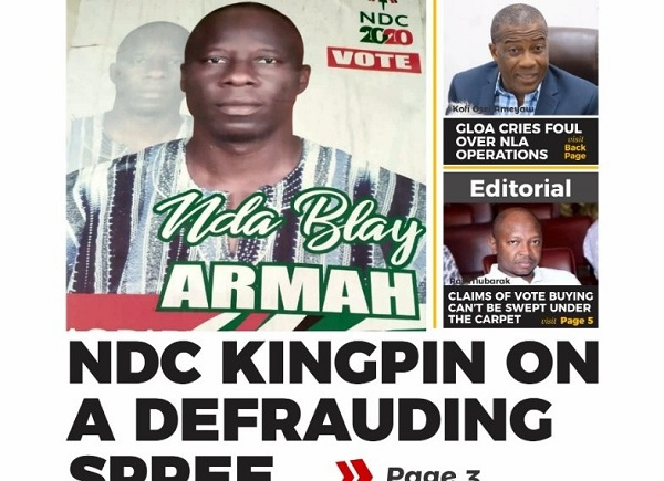 Samuel Nda Blay Armah allegedly defrauded some persons with the promise to get them employed