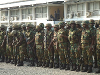 A photo of military personnel