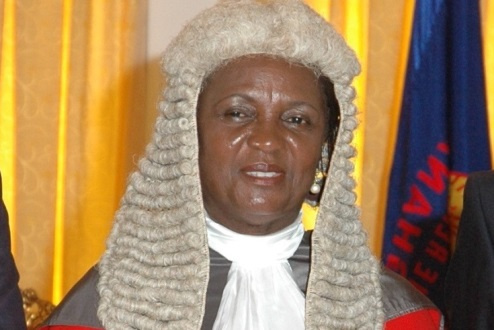 Immediate past Chief Justice Georgina Wood