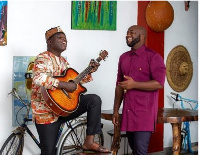 Veteran Ghanaian musician, Aka Blay with Trigmatic