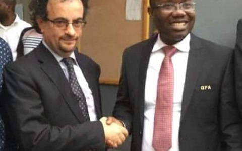 Jon Benjamin and embattled GFA President, Kwasi Nyantakyi