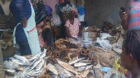 A market woman selling 