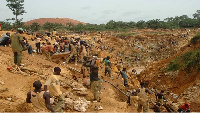 Galamsey operatives at work