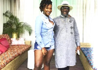 The late Ebony Reigns with  Nana Poku Kwarteng