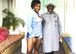 The late Ebony Reigns with  Nana Poku Kwarteng