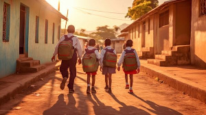 Kids Walking To School