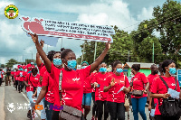 The health walk was to create awareness among the public