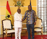 President Akufo-Addo (L) and Former president, John Dramani Mahama (R)