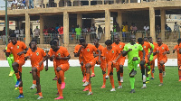 Asante Kotoko SC players in training