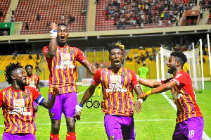 Goals from Salifu Ibrahim and Benjamin Afutu secured Hearts the maximum points