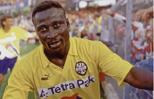 Tony Yeboah when he played at Frankfurt