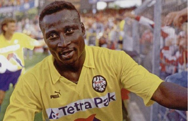 Tony Yeboah when he played at Frankfurt