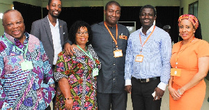 David Asante ( second from right), Nana Akomea (next to David Asante) in a group of photo