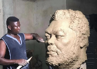 Kumasi-based sculptor, Samuel Kumi