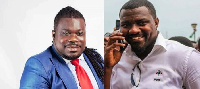 Obour (L) and John Dumelo (R)