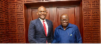 President Akufo-Addo with Tony Elumelu, Chairman of UBA