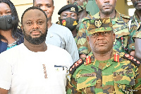 Ing. John Osei-Wusu, CEO of Juwel Energy and Maj Gen Thomas Oppong-Peprah, Chief of the Army Staff