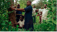 Carbon sampling team from Wildlife Work