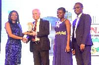 Officials of Avnash Industries Ghana receiving the award