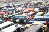 Commercial buses at the station