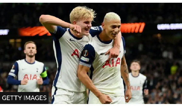 Richarlison's goal was his first of the season for Tottenham