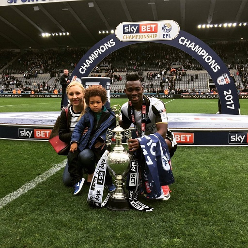 Christian Atsu won the English Championship title with Newcastle United on Sunday