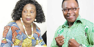 Grace Omaboe (L) and David Dontoh (R)