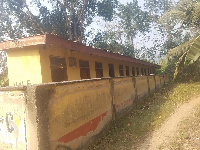 A photo of the toilet facility that has been reported to left to rot