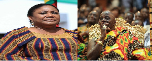 First Lady Rebecca Akufo-Addo and Okyenhene, Osagyefo Amoatia Ofori Panin