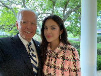 Olivia Rodrigo as she meet President Biden for White House