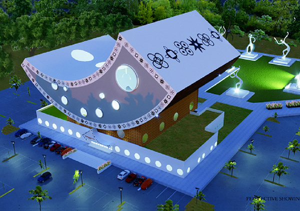 An artist impression of the Pan-African Heritage World Museum