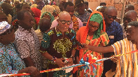 The mayor and other dignitaries commissioning the facility