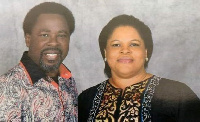 Late Nigerian Pastor, T.B Joshua and his wife, Evelyn Joshua