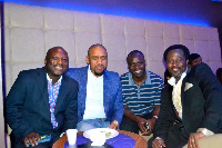 NPP UK secretary with Sammy Ankrah and others