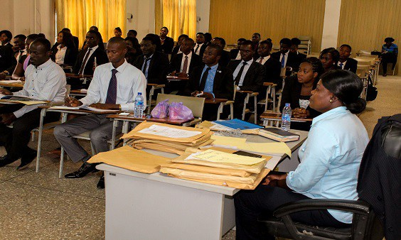 A section of the undergraduate students ready to defend their dissertations