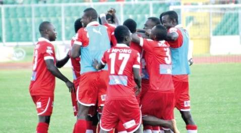 Asante Kotoko players.     File photo.